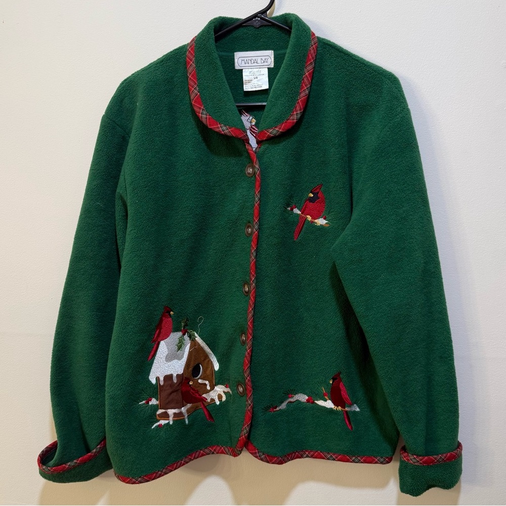 Vintage Mandal Bay Christmas Cardinal sweater, 90s era, size Large